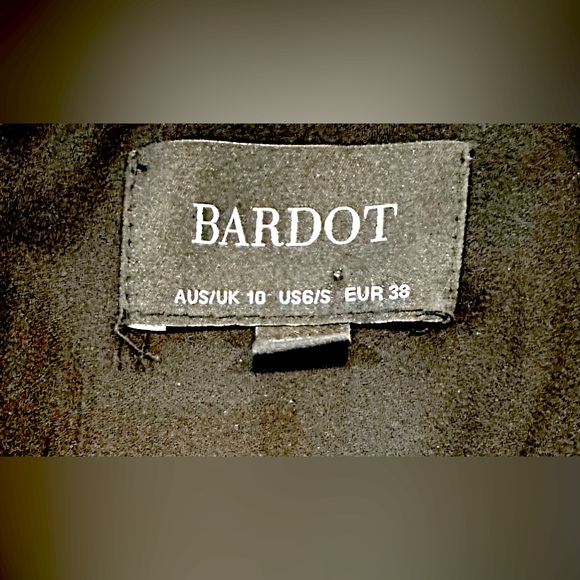 Bardot Short Sleeve Cherry Print Faux-Wrap Mini Dress - Picture 9 of 9